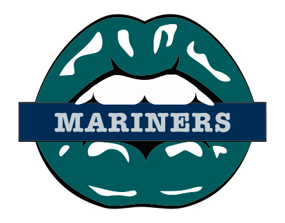 Seattle Mariners Lips Logo vinyl decal